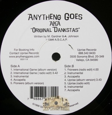 Anytheng Goes - Original Dankstas EP