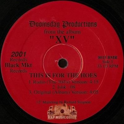 Doomsday Productions - This Is For The Hoes