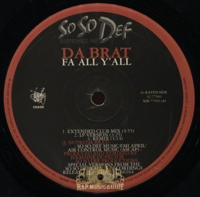 Da Brat - Fa All Y'all