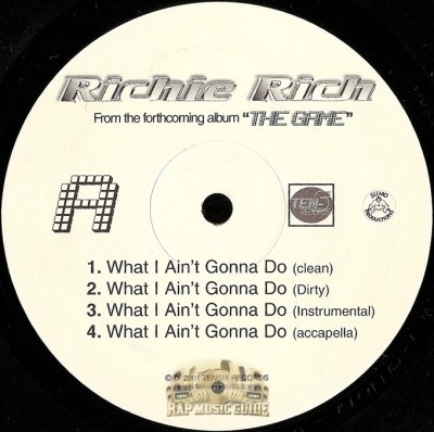 Richie Rich - What I Ain't Gonna Do