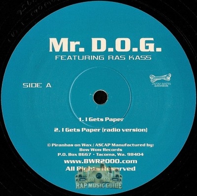 Mr. D.O.G. - I Gets Paper / Playa-Playa