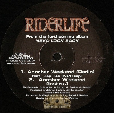 Riderlife - Another Weekend / Neva Look Back