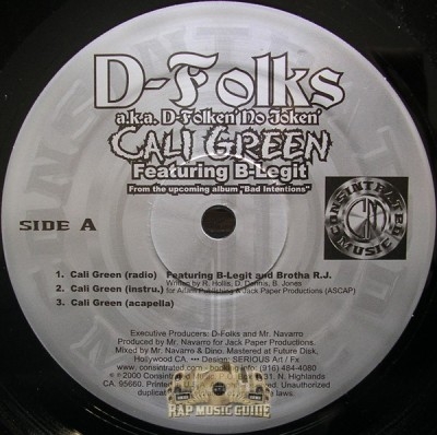 D-Folks - Cali Green